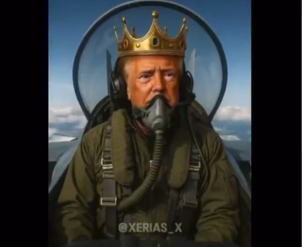 Трамп опублікував ШІ-відео, на якому він із короною на голові скидає нечистоти на учасників протесту «No Kings»